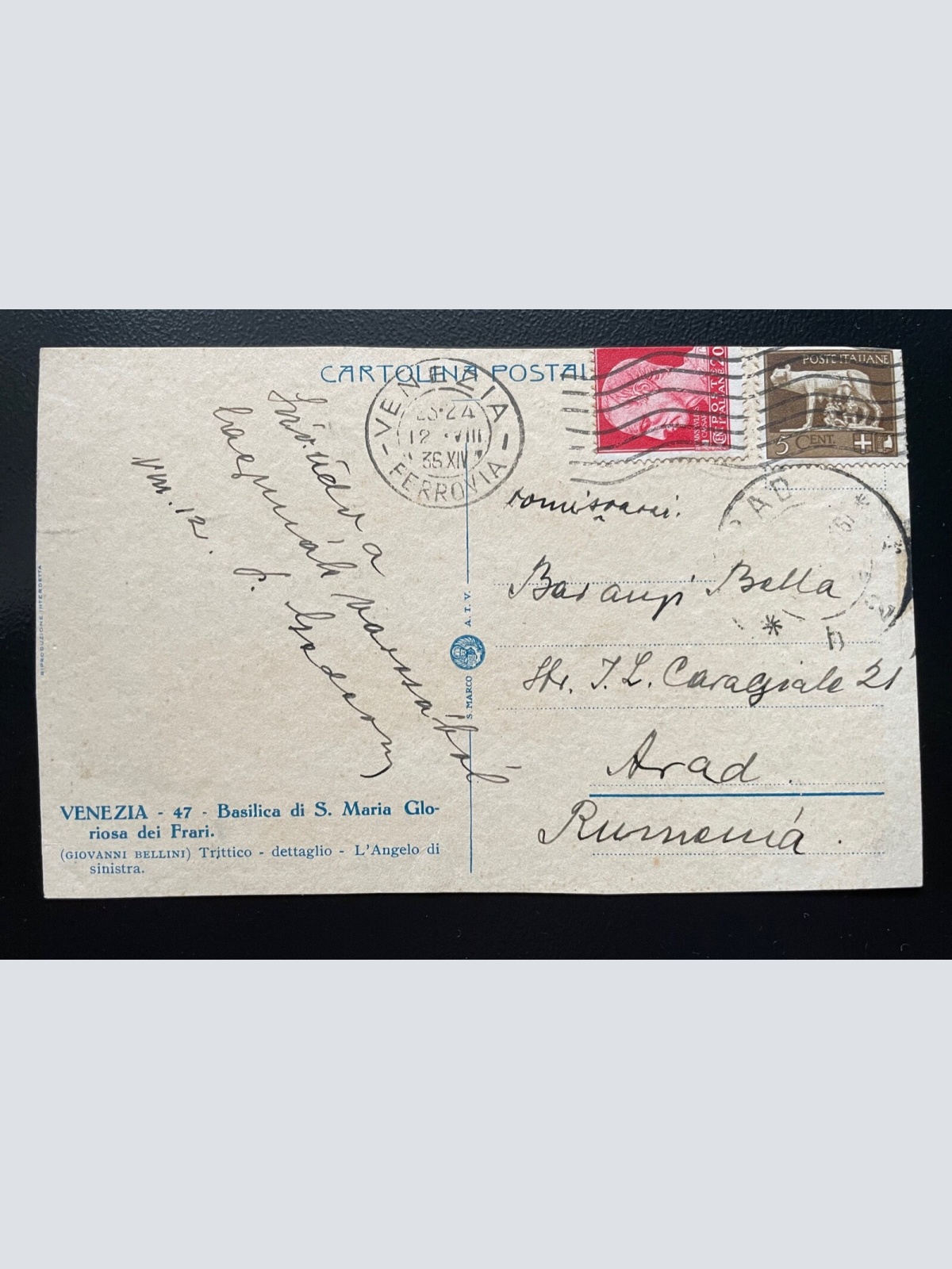 L'angelo di sinistra Engel Giovanni Bellini Frarikirche Venedig Italien 400596TH