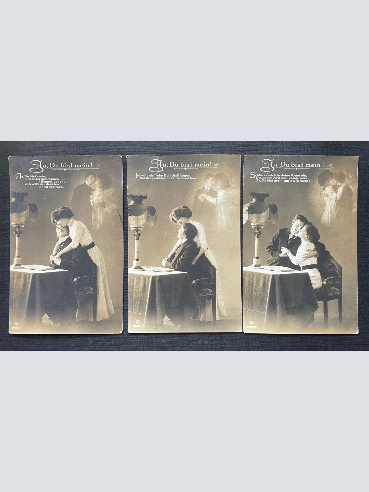 5er Set Ja, Du bist mein! Mann Frau Paar Liebe Kleid Anzug Tisch Vase 410793 TH