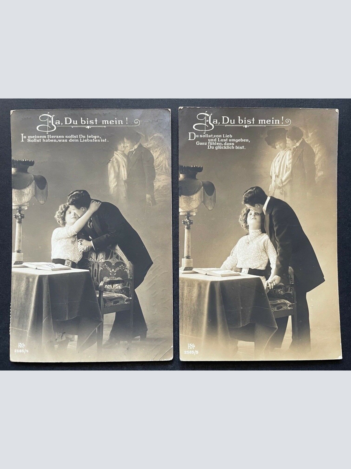 5er Set Ja, Du bist mein! Mann Frau Paar Liebe Kleid Anzug Tisch Vase 410793 TH