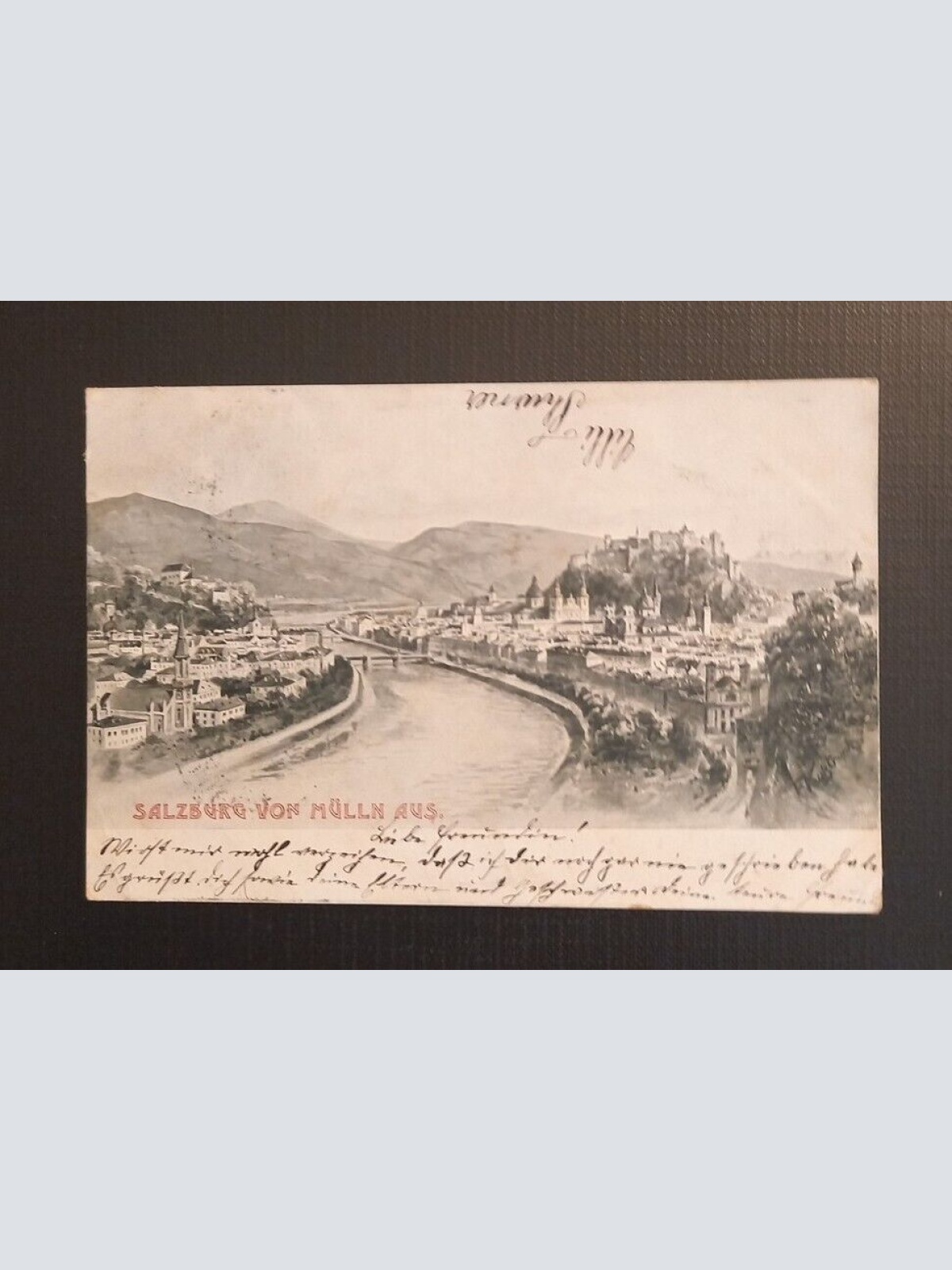 Salzburg von Mülln aus mit Festung 650099 Ga B