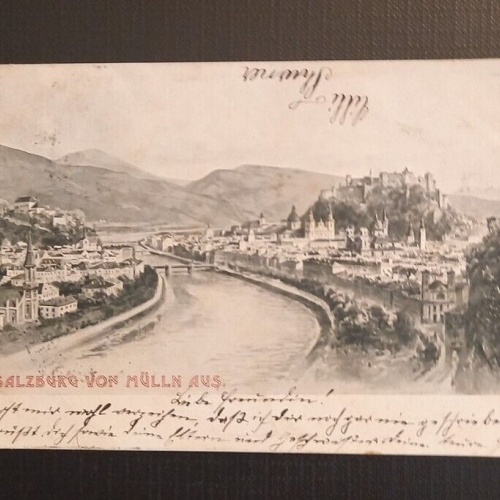 Salzburg von Mülln aus mit Festung 650099 Ga B