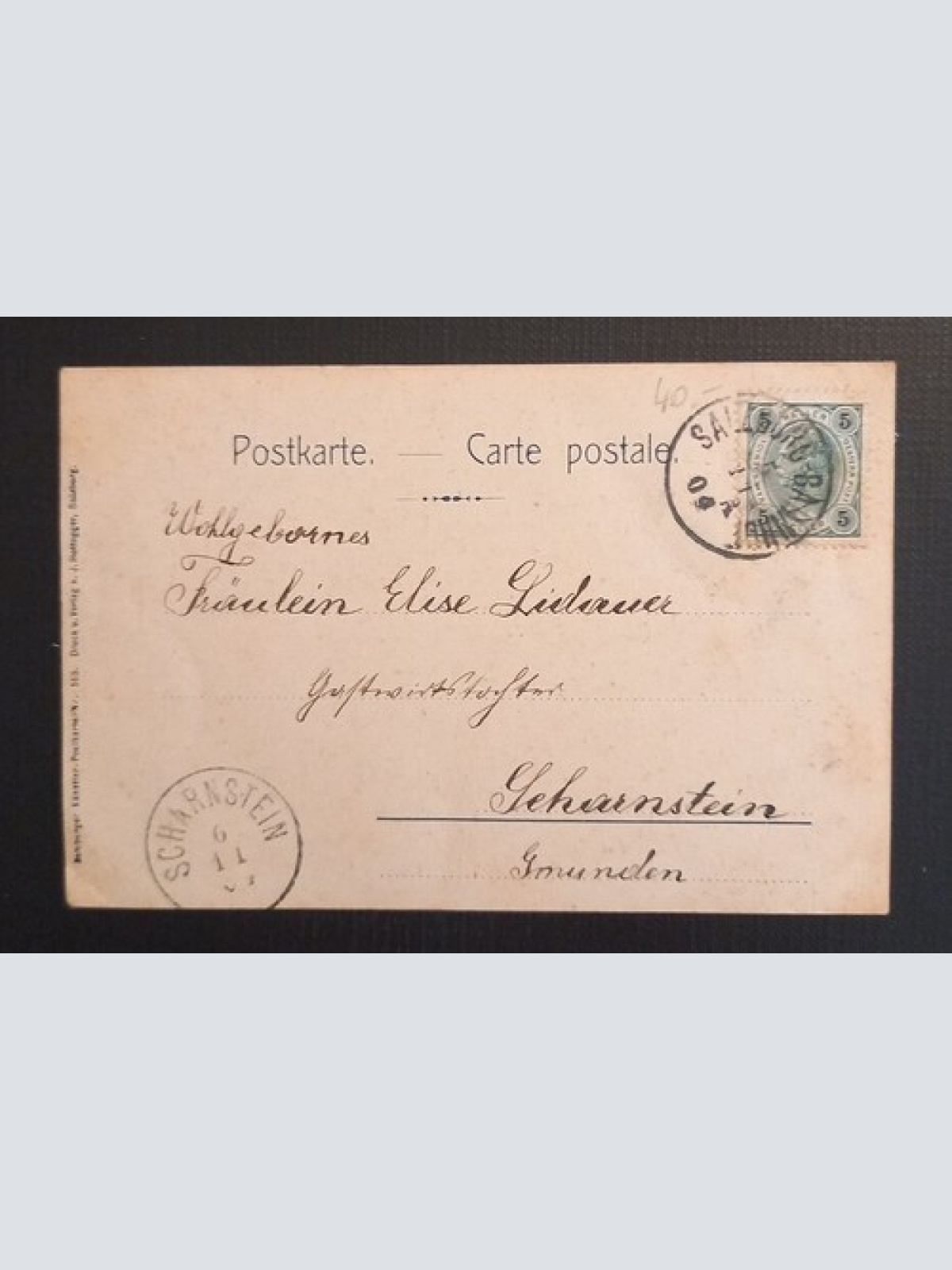 Salzburg von Mülln aus mit Festung 650099 Ga B