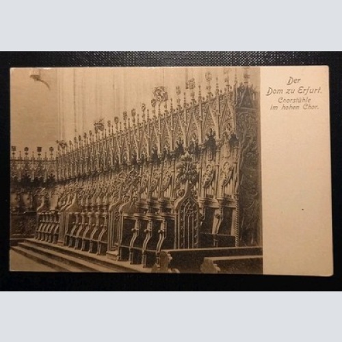 Erfurt Der Dom Chorstühle 40096 Gr