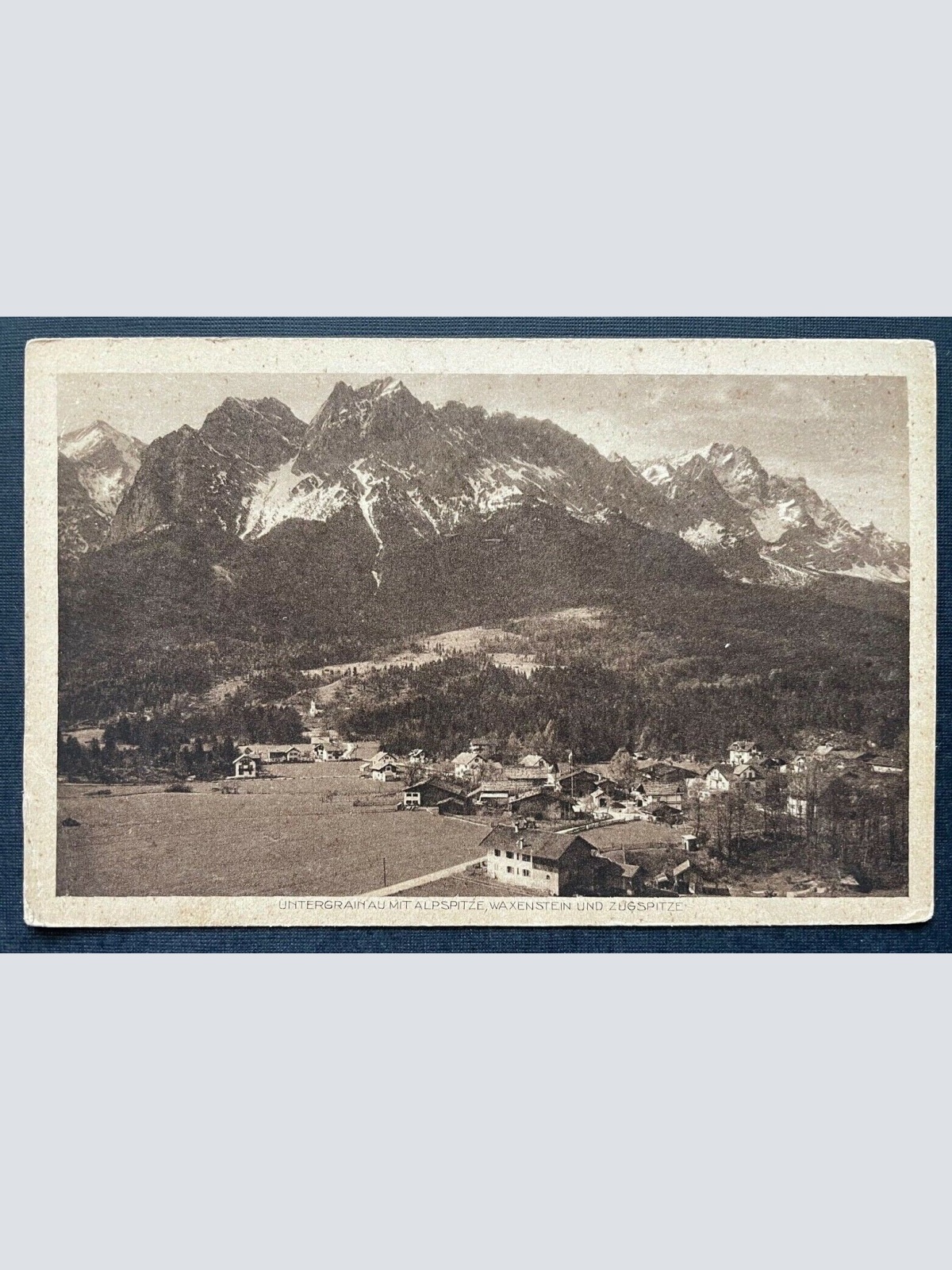 Untergrainau Alpspitze Waxenstein Zugspitze Gebirge Berg Ort Bayern D 410769 TH