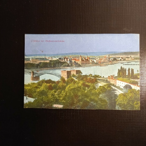 Coblenz Koblenz mit Pfaffendorferbrücke 400543 gr  A