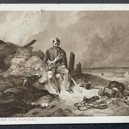 Malerei Der Tote Kamerad Adam Gefallener Soldat Uniform Krieg Militär 400368 F