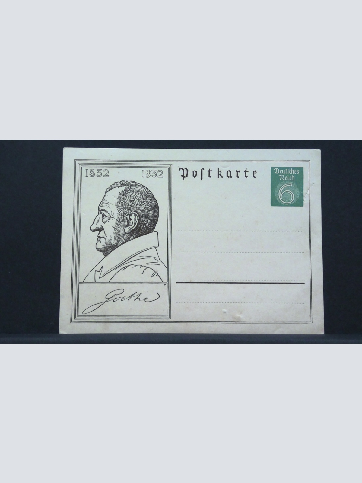 Johann Wolfgang Goethe Porträt JW 410207 F