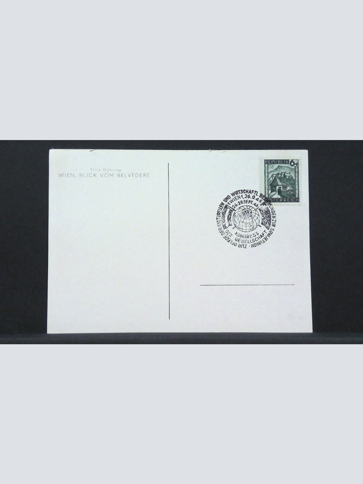 Wien Blick vom Belvedere Fritz Göhring Gemälde JW CB2859 F