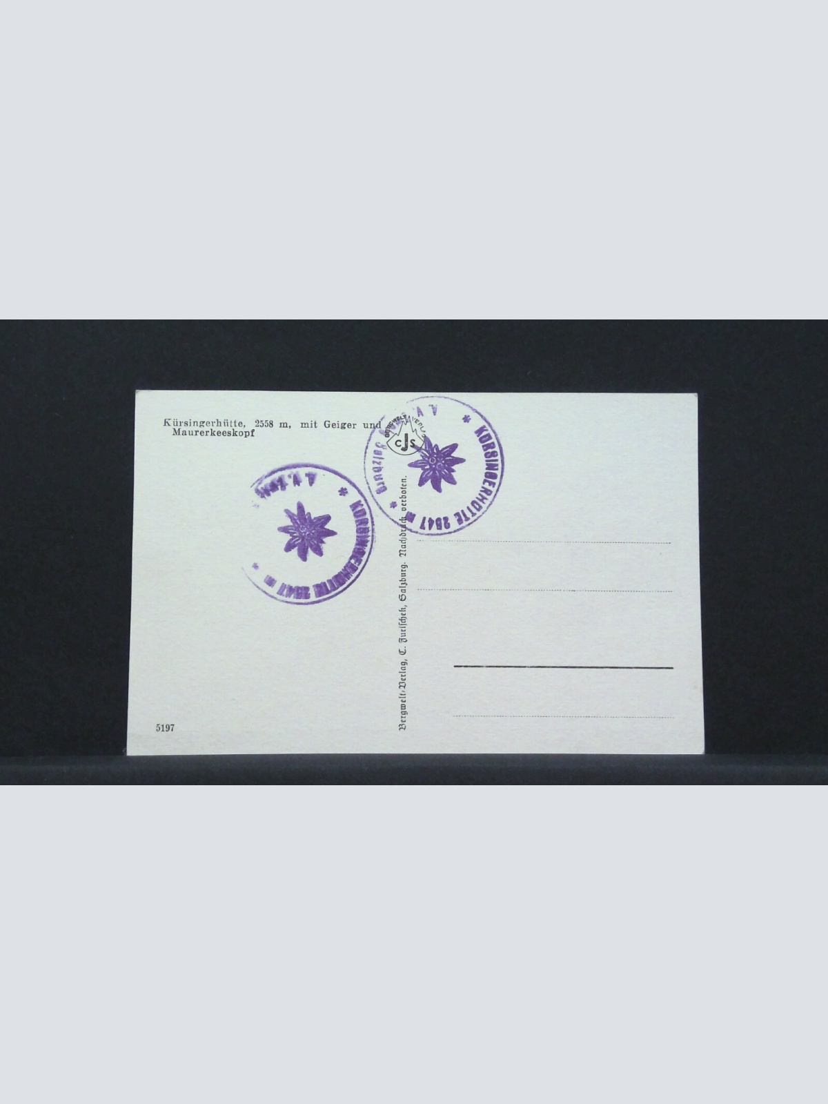 Kürsingerhütte mit Geiger und Maurerkeeskopf JW 402933 F