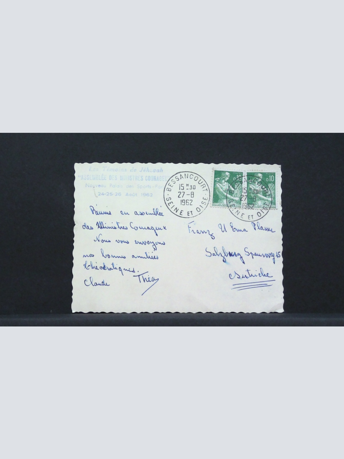 Assemblee des ministres courageux Frankreich Denkmal JW 402968 F