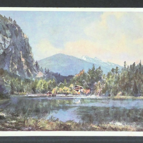 Osttirol Tristachersee bei Lienz Gemälde JW 0214 F