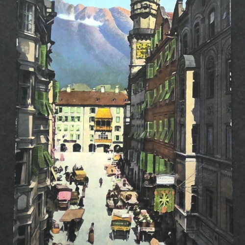 Innsbruck Altstadt Goldenes Dachl Auto JW 0224 F