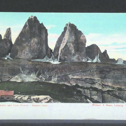 Drei Zinnenhütte und Drei Zinne Ampezzothal JW 401204 F
