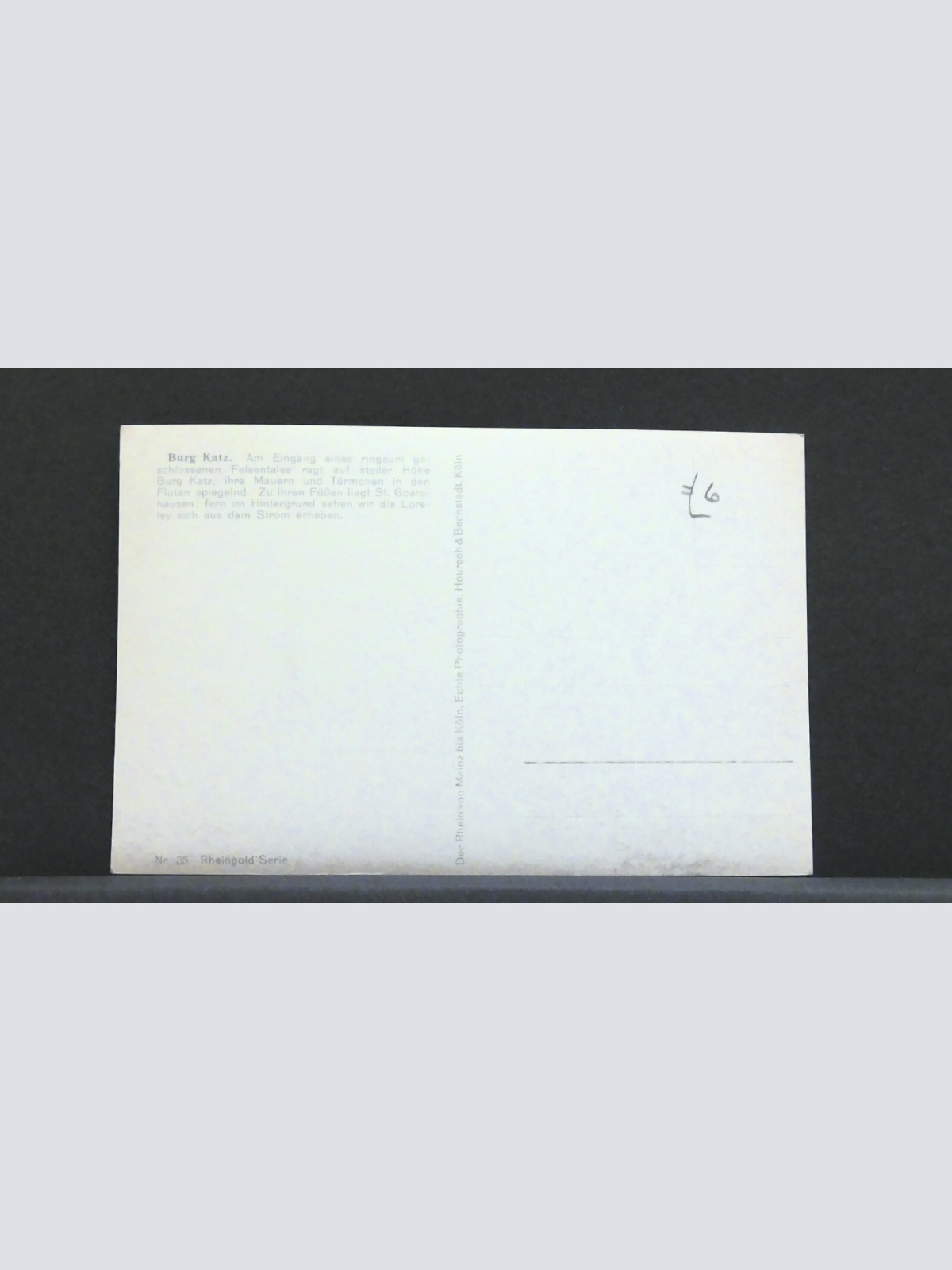 Blick über die Burg Katz auf die Loreley Rhein JW 401208 F