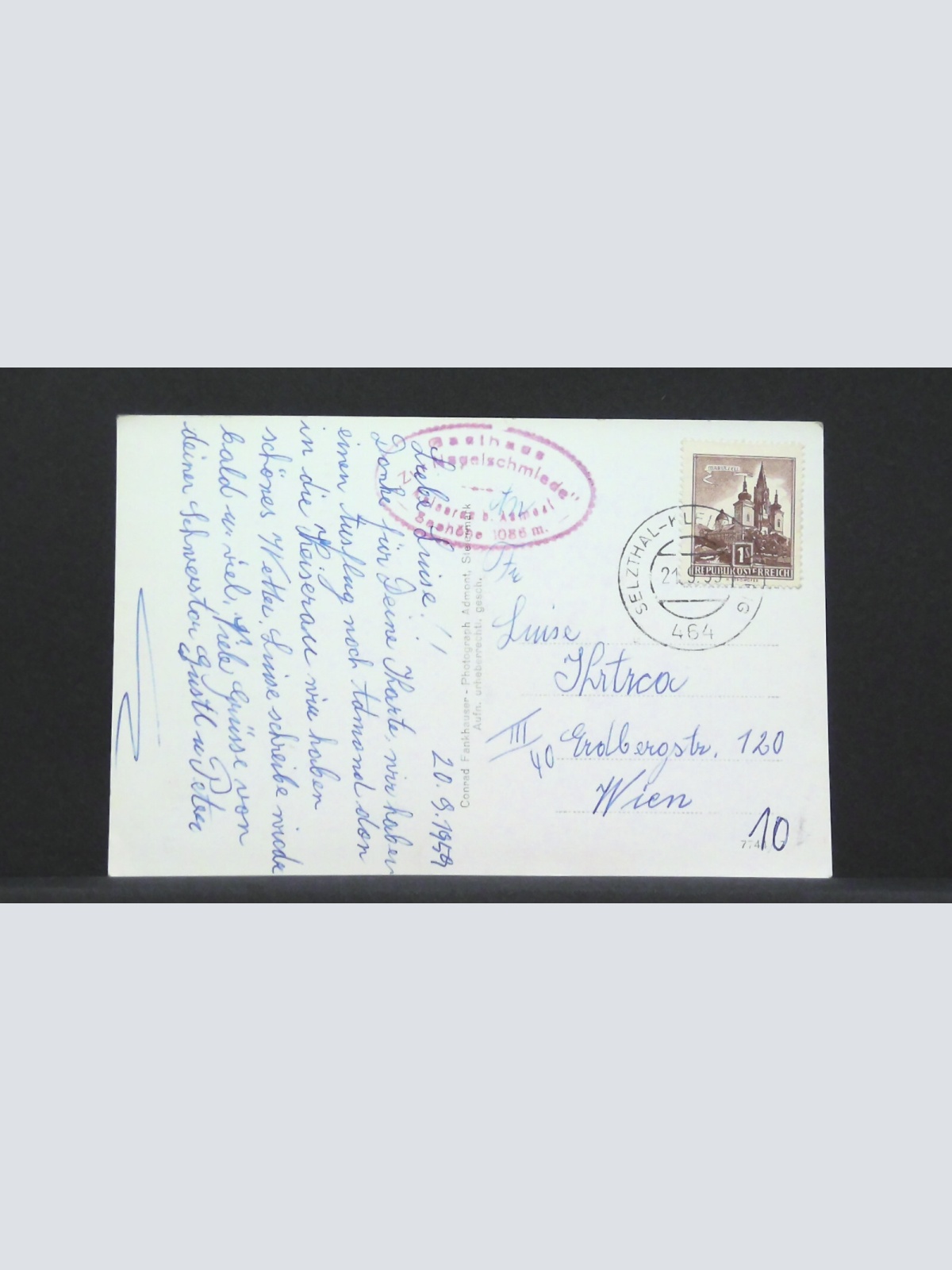 Gasthaus zur Nagelschmiede Kaiserau B Admont JW 500176 F