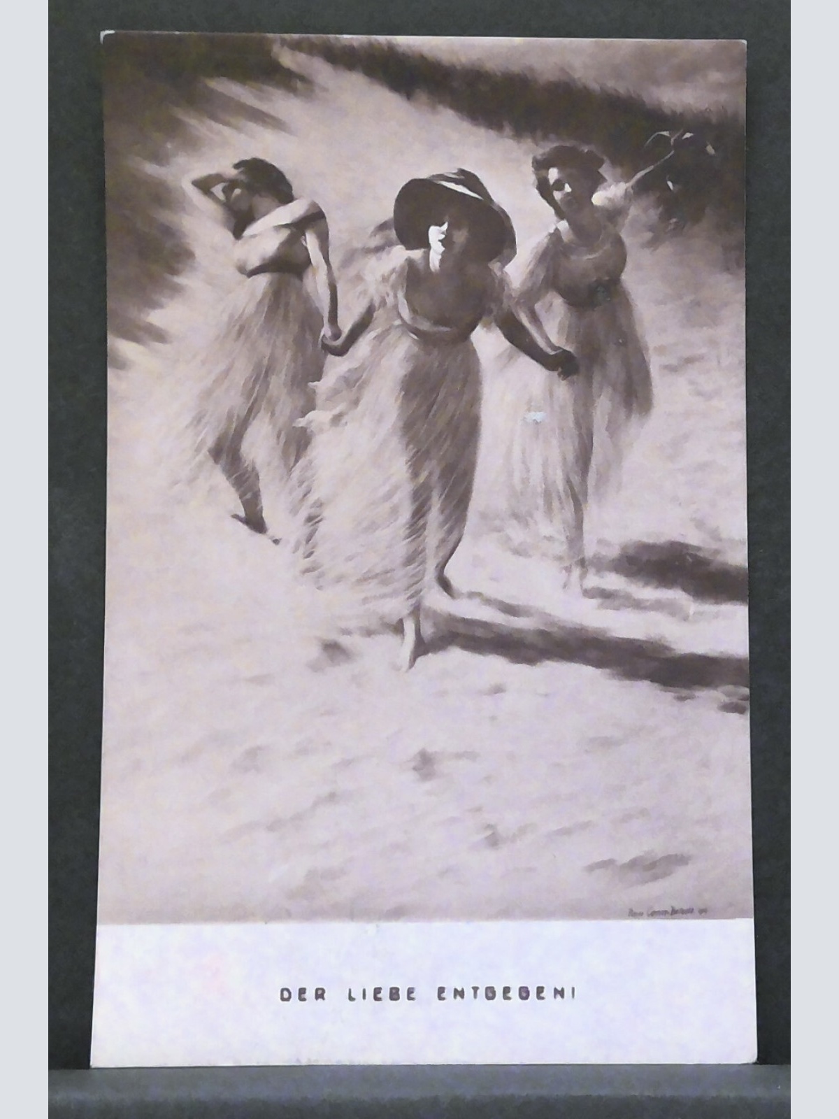 Der Liebe entgegen Gemälde Frauen Strand JW 410200 F