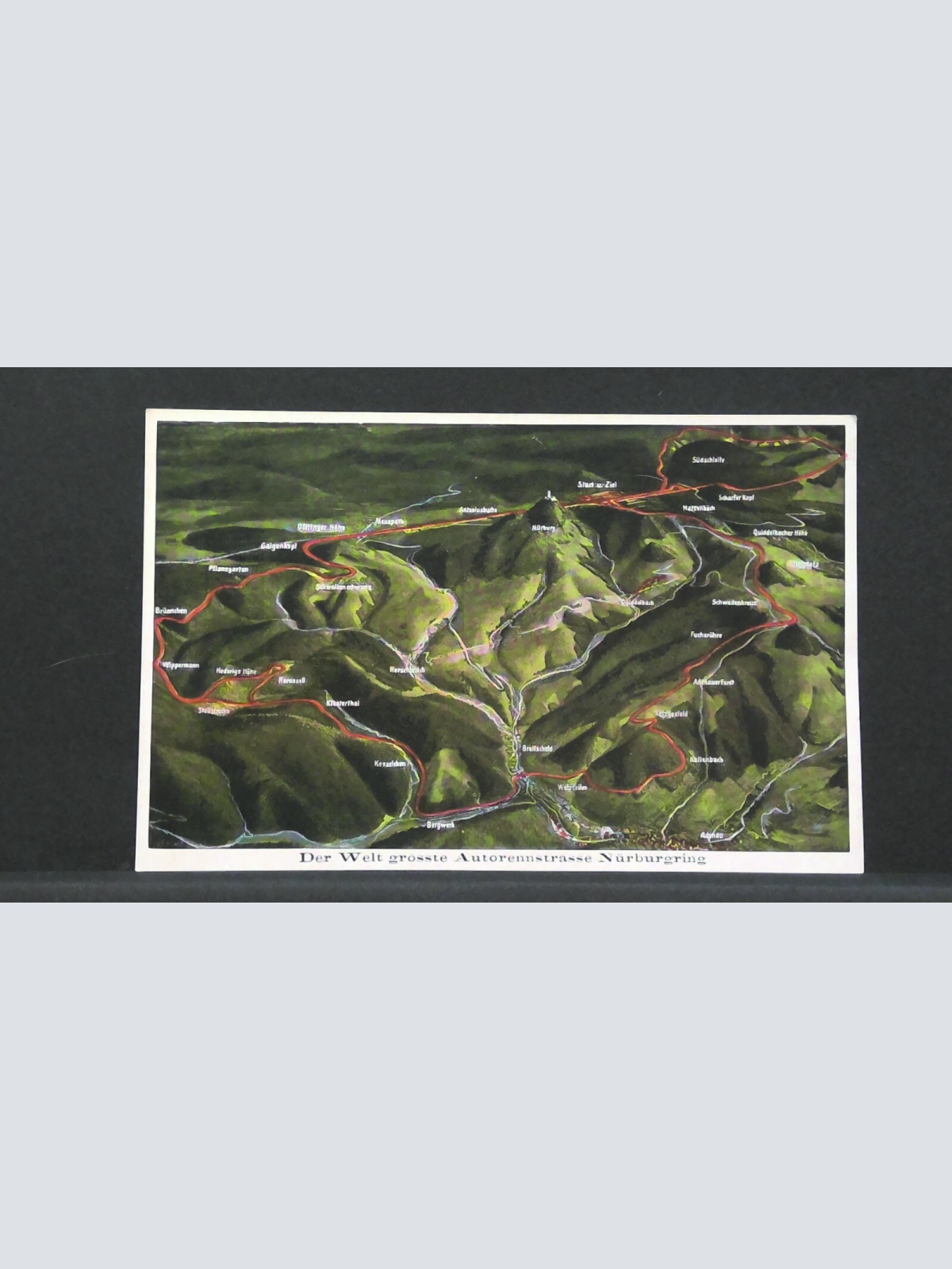 Welt grösste Autorennstrasse Nürburgring JW 410215 F