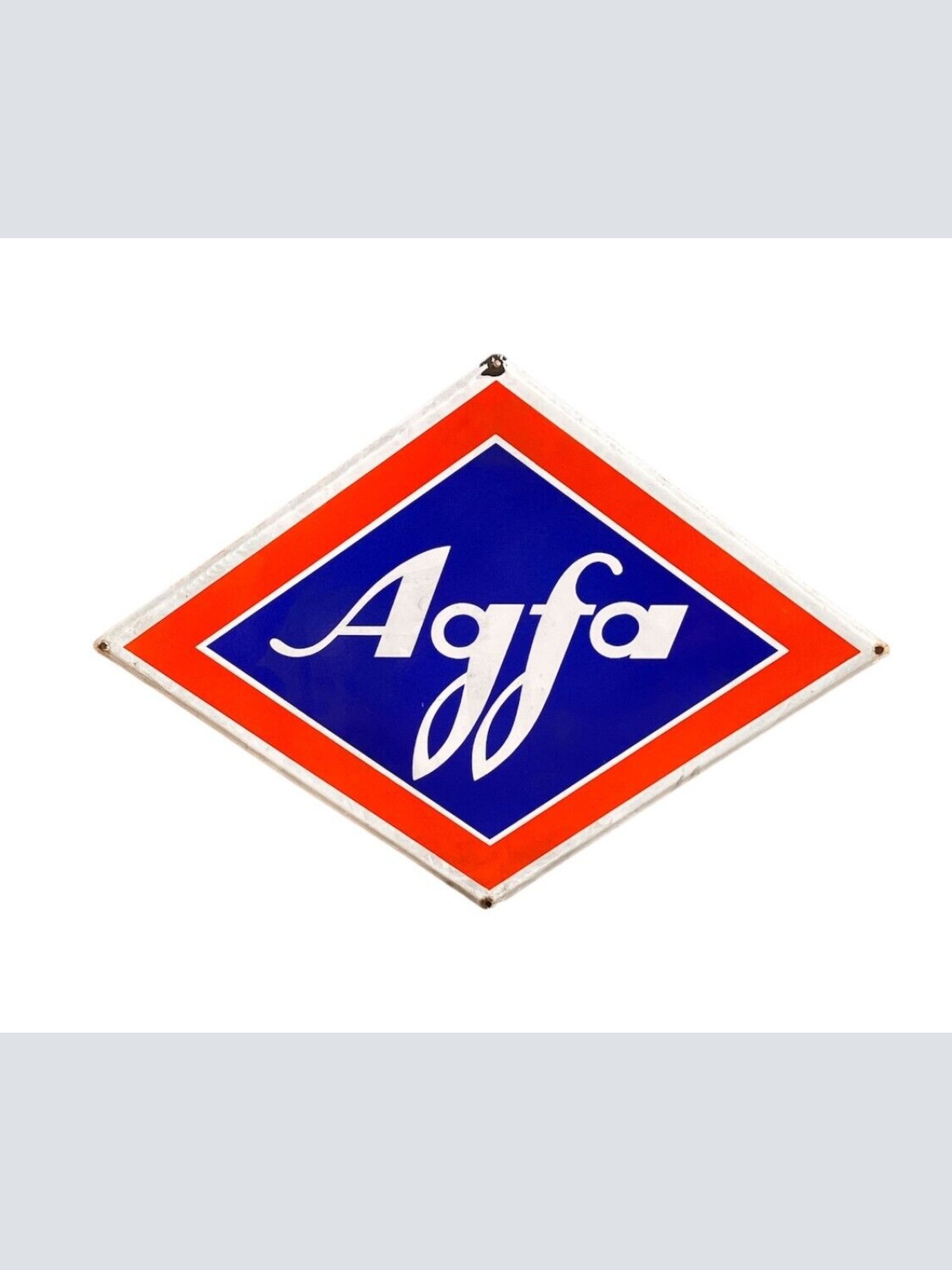 Emailschild Agfa Photo Verkaufsstelle - 60x80cm Original um 1930 siehe Zustand