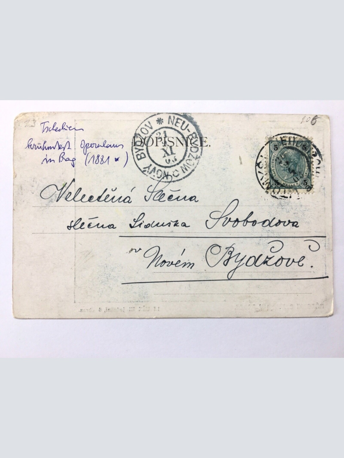 Prag Praha - Narodni Divadlo Nationaltheater - Libuse Libussa 40285 TH