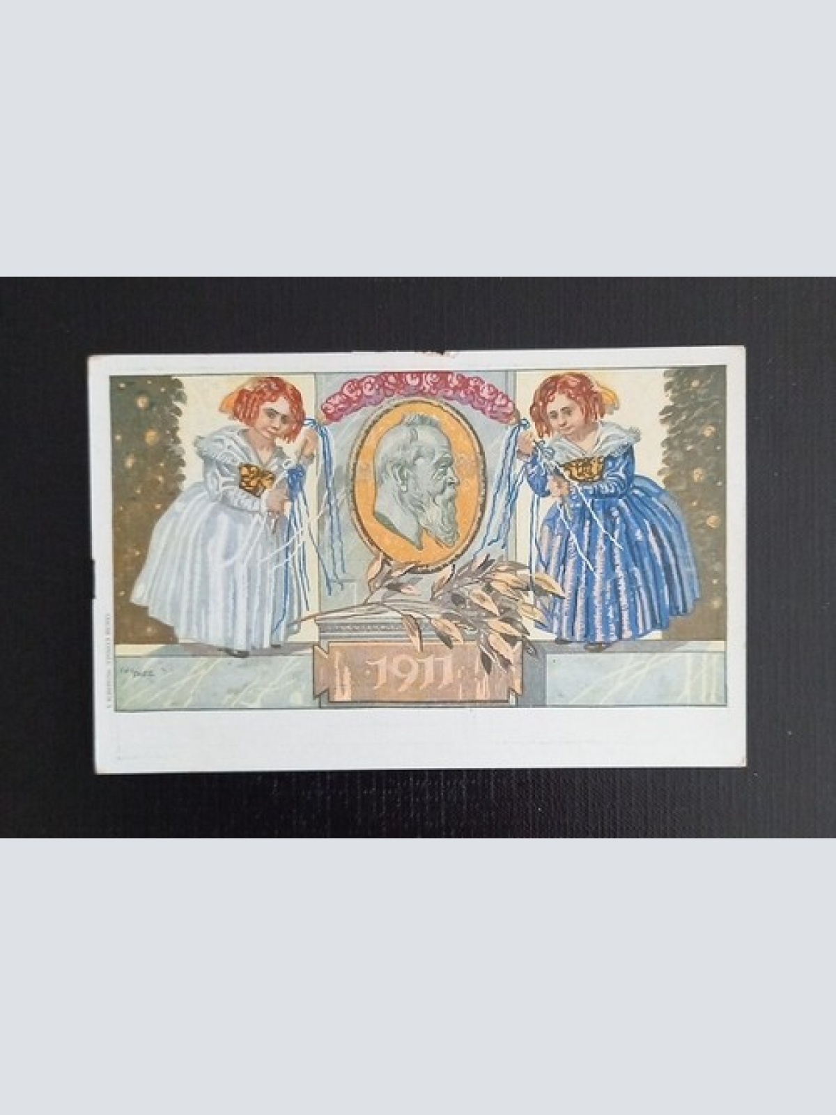 Bayern Karte 1911 Patriotika Ivi Diez "Prinzregent Luitpold von Bayern"  5521 H