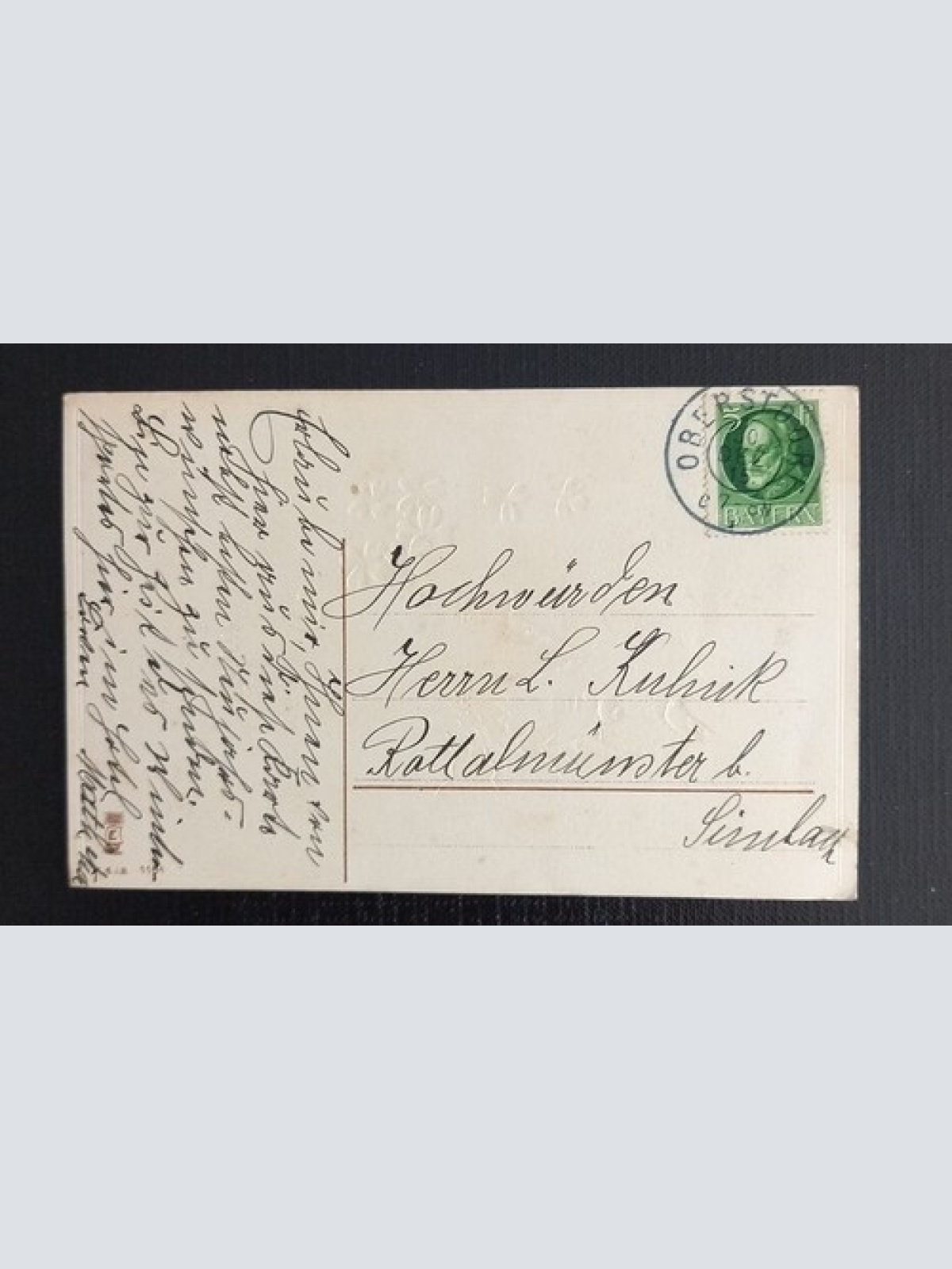 Glückwunschkarte Haus 2 Vögel Klee Schnee 5511 H