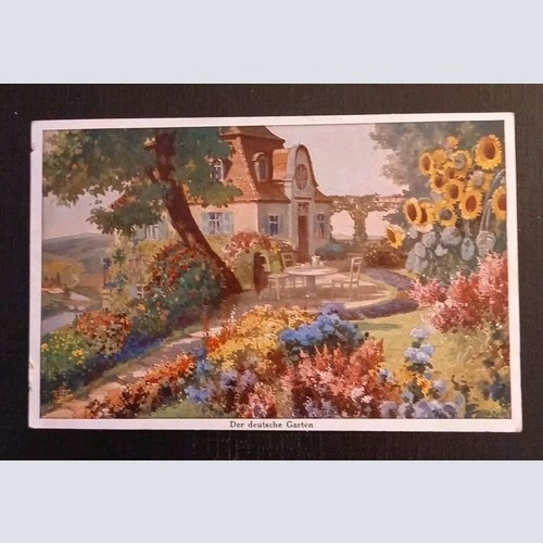 Künstlerkarte Der Deutsche Garten Mit Gartenhaus 600603A Gr