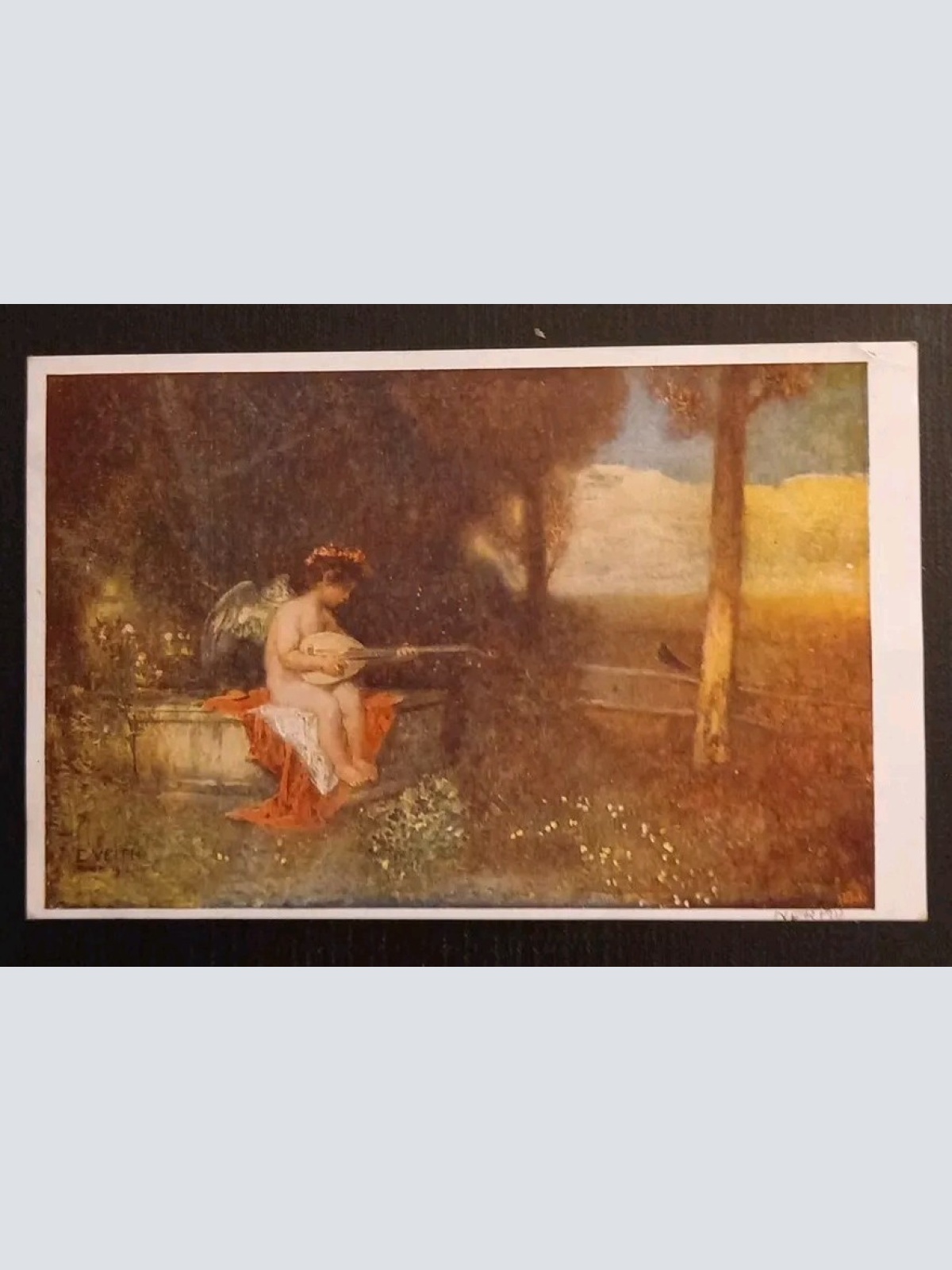 Künstlerkarte Engel Mit Gitarre 600624A Gr