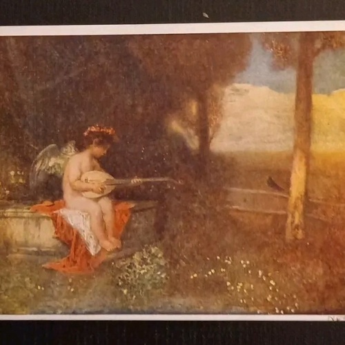 Künstlerkarte Engel Mit Gitarre 600624A Gr