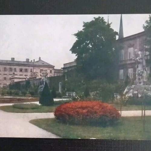 Künstlerkarte Salzburg Mirabellgarten 600566A Gr