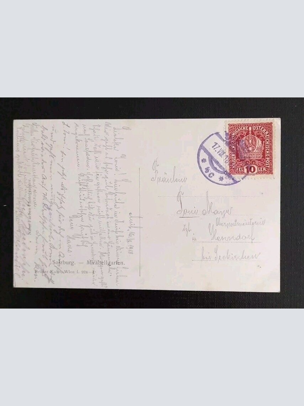 Künstlerkarte Salzburg Mirabellgarten 600566A Gr