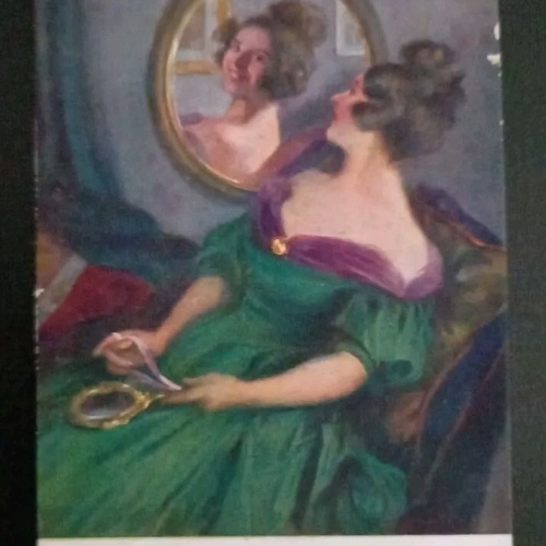 Künstlerkarte Geiger Eitelkeit 600606A Gr