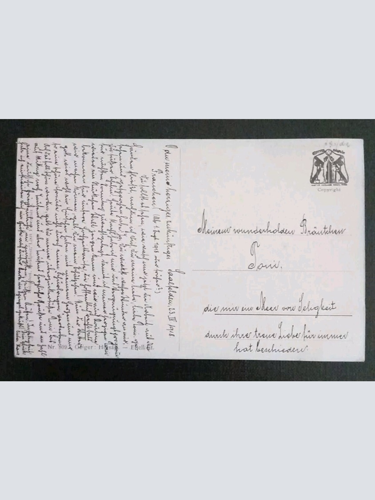 Künstlerkarte Geiger Eitelkeit 600606A Gr