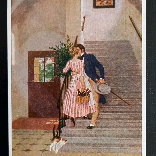 Künstlerkarte J.Wischniowsky So Im Vorbeigehen 600621A Gr