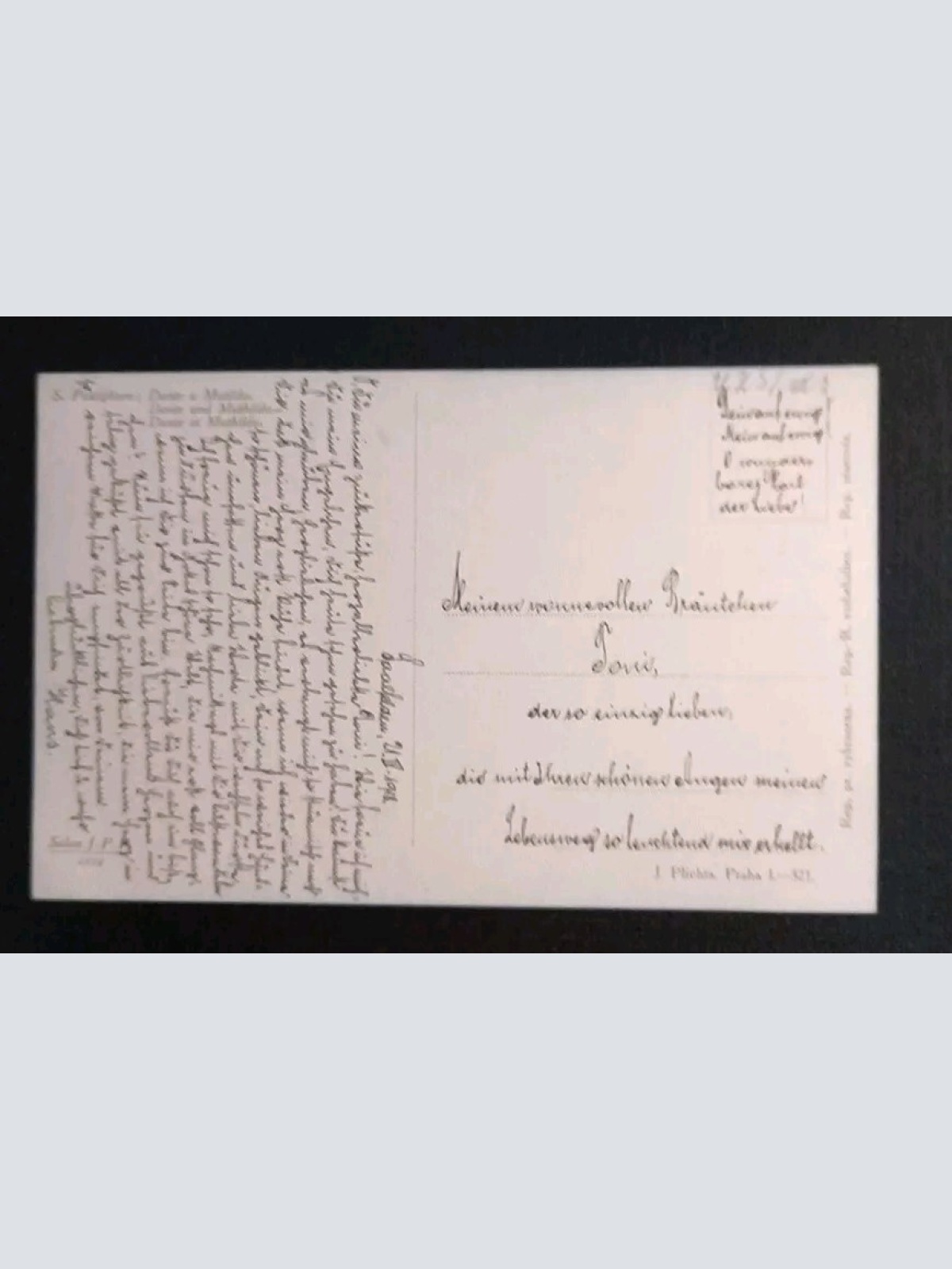 Künstlerkarte Dante Und Mathilda 600513A Gr