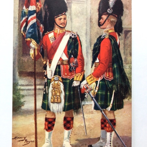 The Gordon Highlanders - Kapitän & Unteroffizier - Farben des Königs 40270 TH