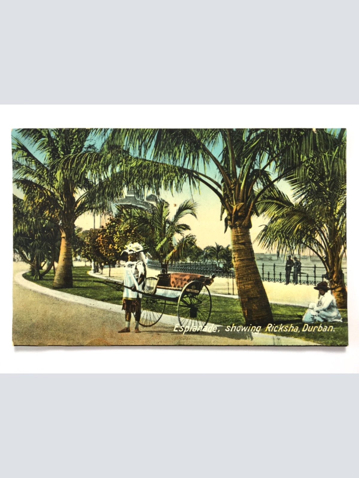 Durban - Esplanade showing Ricksha - Rickschafahrer - Südafrika 40241 TH F