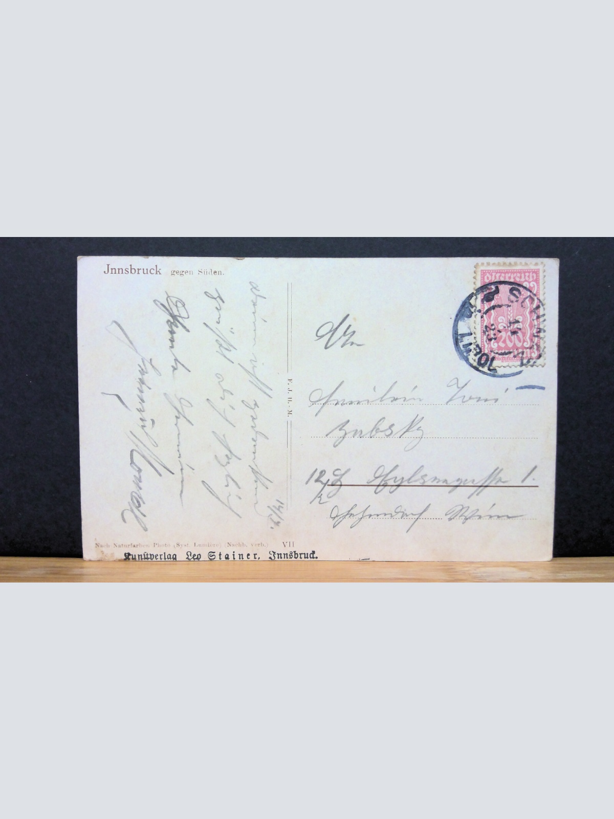 Innsbruch gegen Süden Serles Saile JW 650434 C