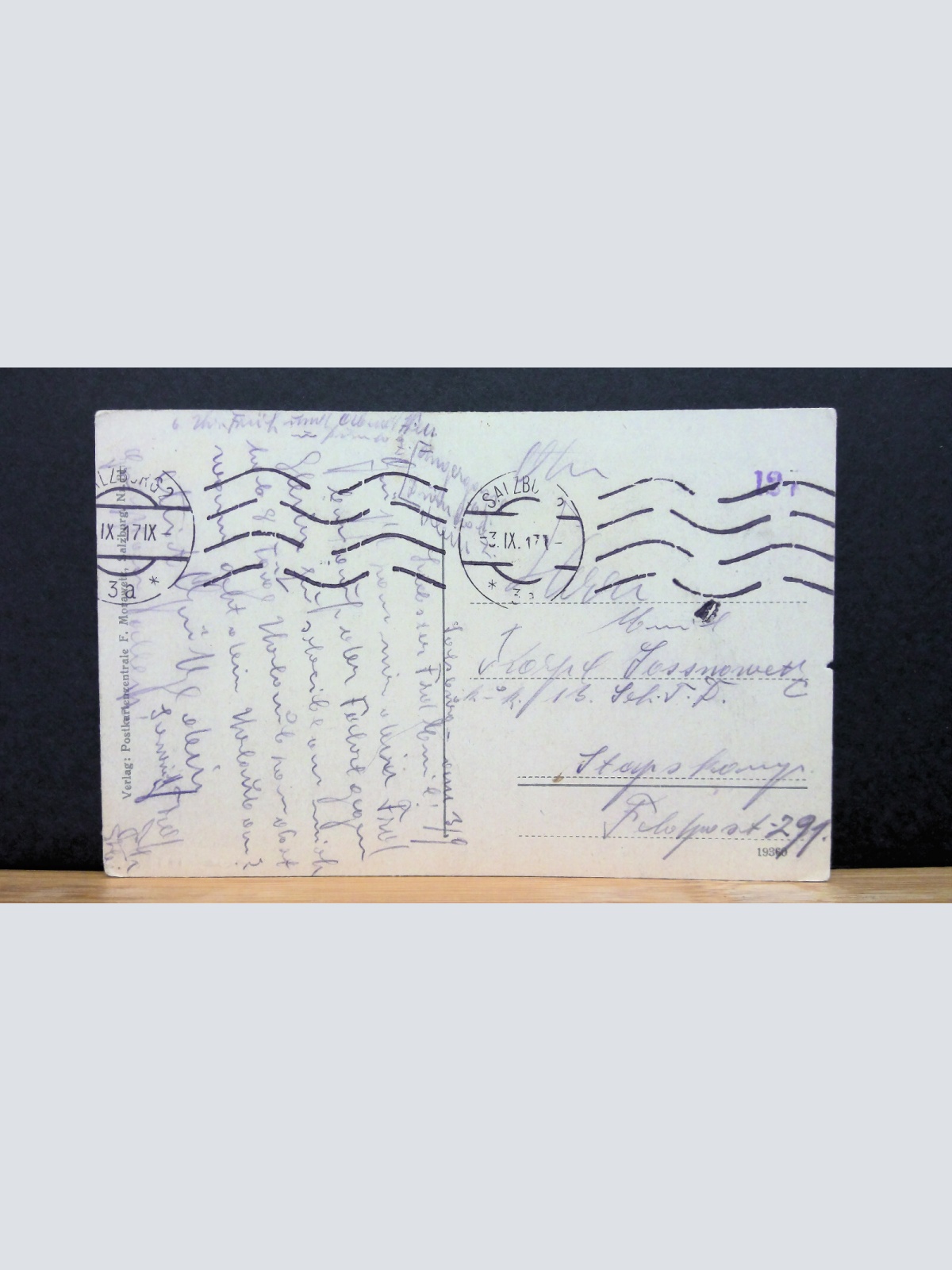 Salzburg Staatsbrücke Gemälde JW 650419 C