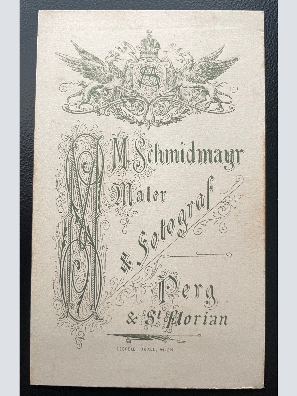 Foto Porträt Geistlicher Talar Kollar Brille Schmidmayr Perg ca10,8x6cm 400647TH