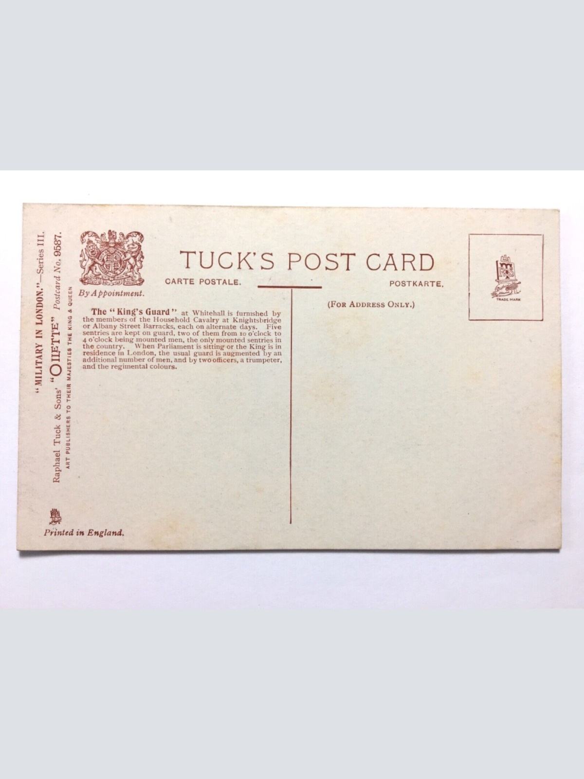 The King‘s Guard at Whitehall - Berittene Königsgarde 40237 TH