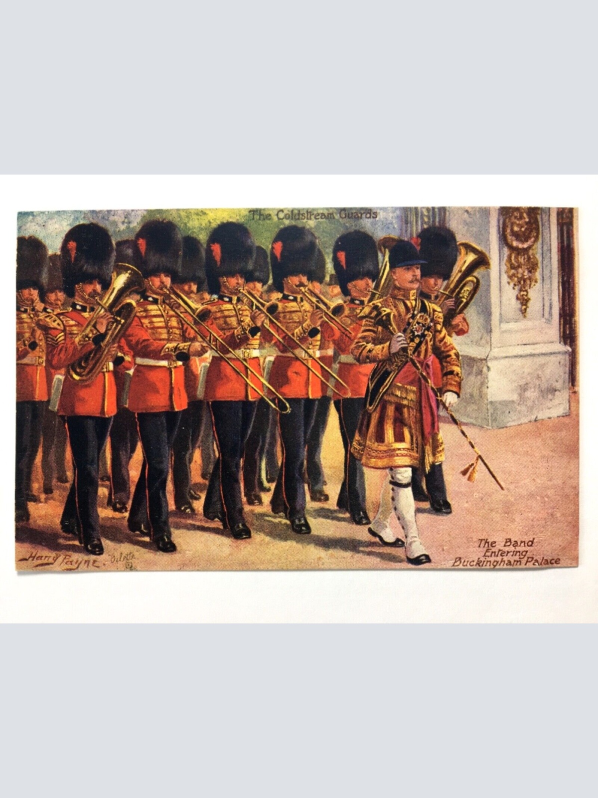 The Coldstream Guards - Band entering/Kapelle in Buckingham Palace 40182 TH