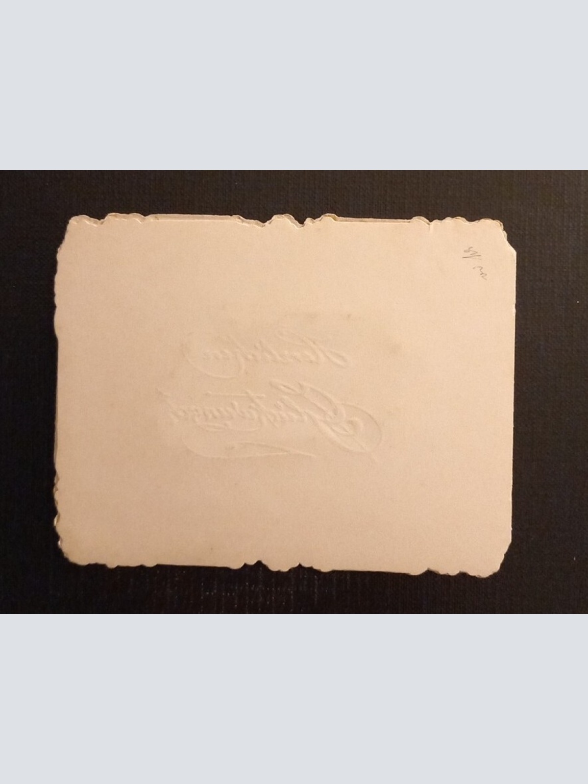 Prägekarte Rosa Blumen 5786 H