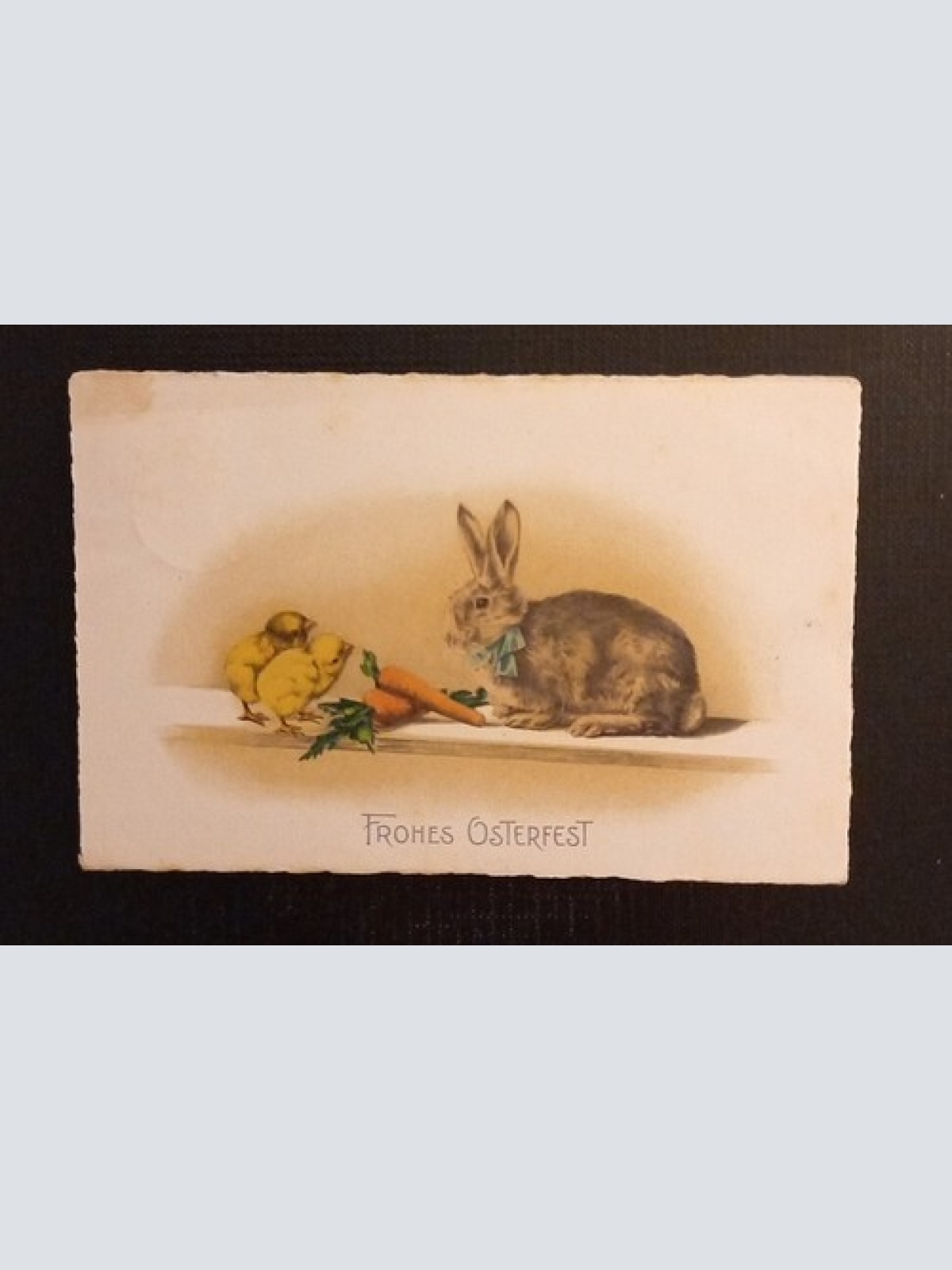 Frohes Osterfest Hase Kücken Karotten 5801 H