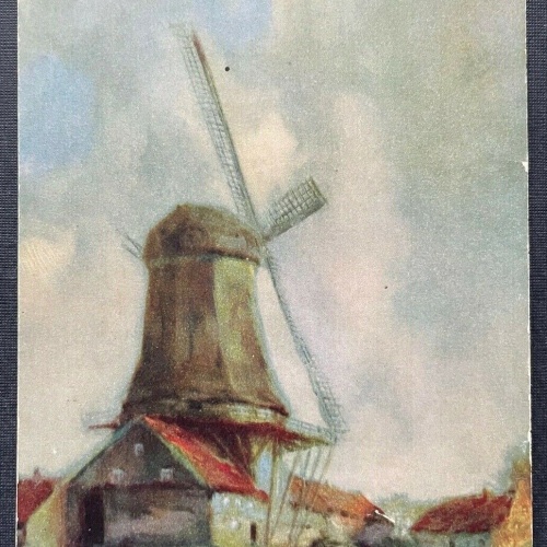 Windmühle Gebäude Haus Flügeln Landschaft 400303 TH A