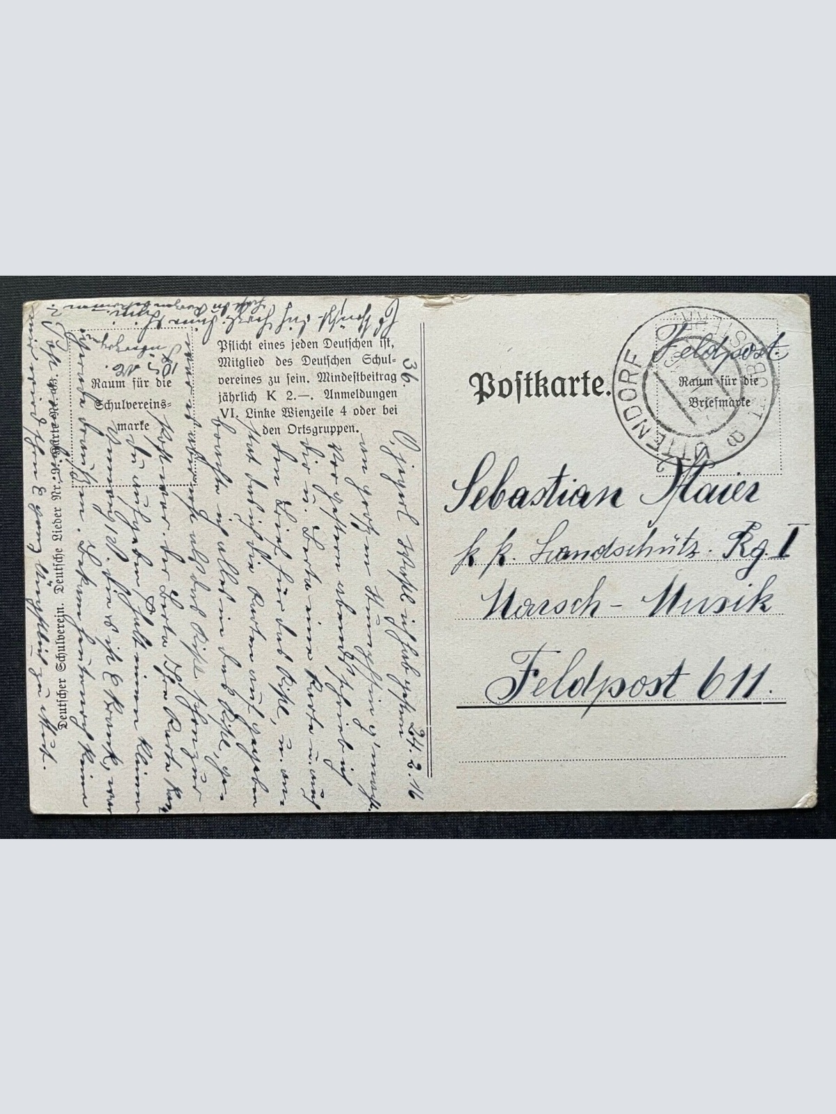 Deutscher Schulverein Wer nicht liebt Noten Mann Frau Paar Musiker 400300 TH