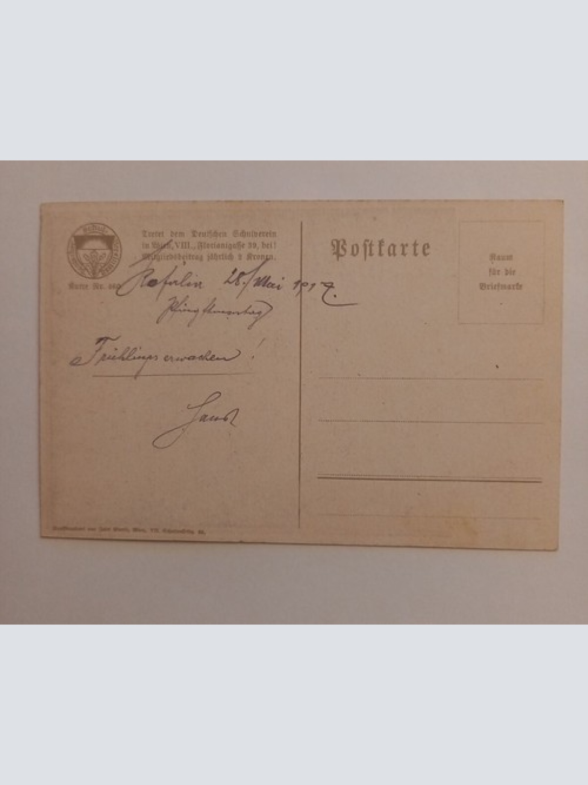 Deutscher Schulverein Kuss Liebe Romantik 500011A gr D