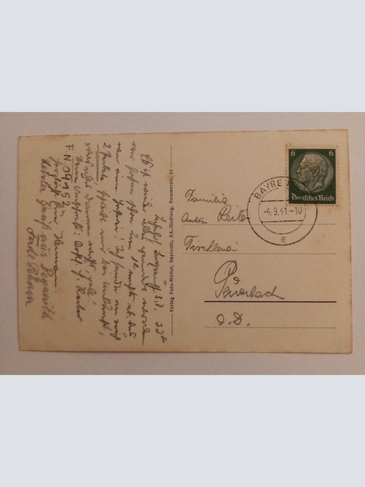 Bayreuth Schloß Eremitage 500007A gr D