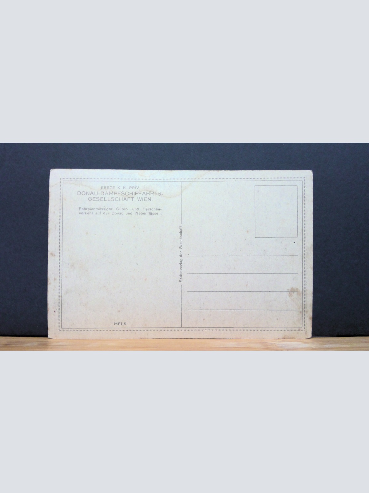 Melk Schiff Donau-Dampfschiffahrts-Gesellschaft Wien Gemälde JW 650294 C