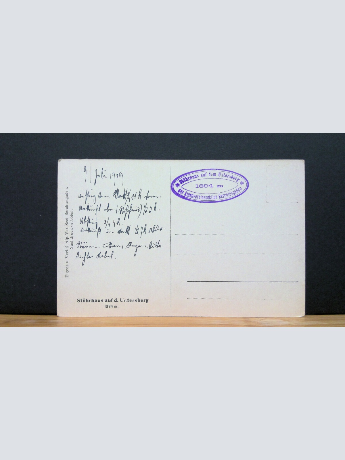 Stöhrhaus auf dem Untersberg Gemälde JW 650315 C