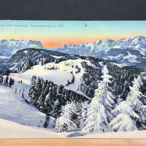 Panorama vom Gaisberg Tennengebirge  & Göll Gemälde JW 650335 C